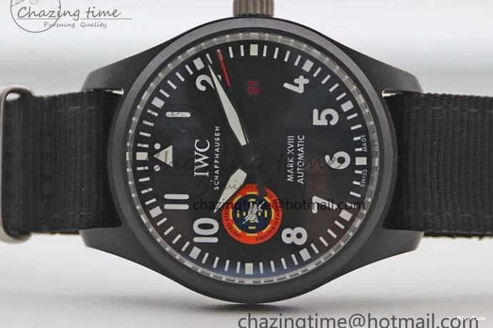 MIROTIME 0213 Mark XVIII ‘TOPGUN SFTI’ Ceramic M+F Best Edition Black Dial on Black Nylon Strap A MultiPurpose 7047